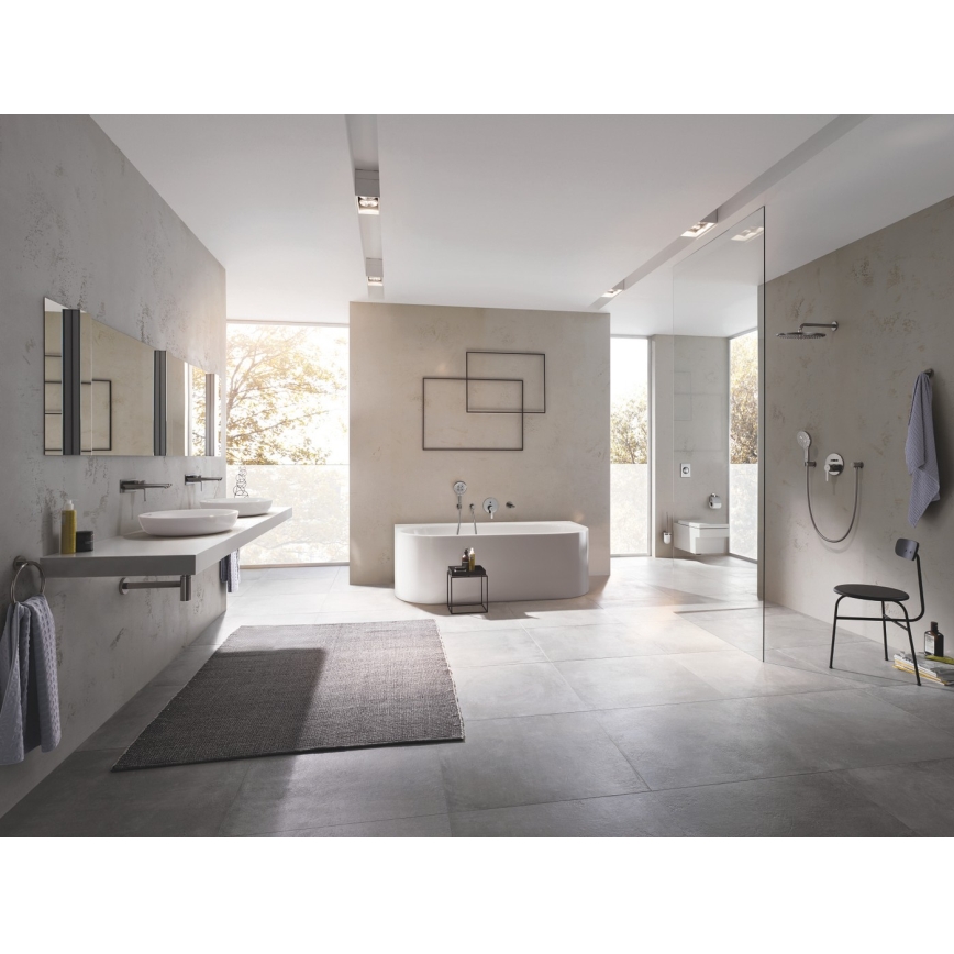 GROHE 23444AL1 - Grifo de lavabo para instalación empotrada LINEARE 207 mm grafito