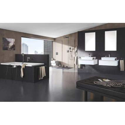 GROHE 23445AL0 - Grifo de lavabo EUROCUBE, tamaño M, acabado grafito