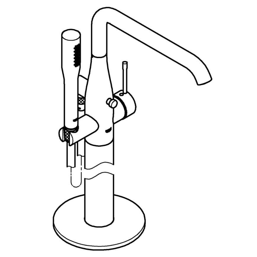 GROHE 23491001 - Grifo de bañera ESSENCE 277 mm cromo brillante