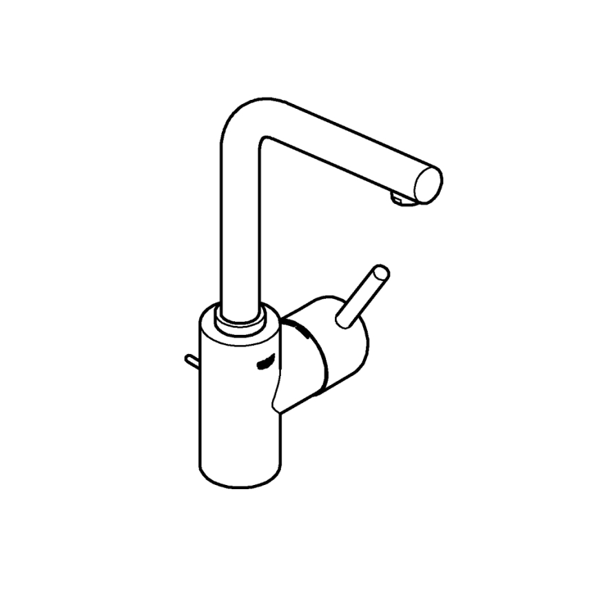 GROHE 23739002 - Grifo para lavabo CONCETTO 291 mm cromo brillante