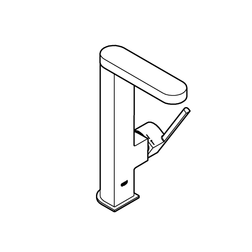 GROHE 23844003 - Grifo de lavabo PLUS, talla L, acabado cromo brillante