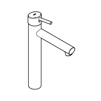 GROHE 23920001 - Grifo de lavabo CONCETTO tamaño XL, acabado en cromo brillante