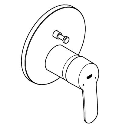 GROHE 24052002 - Grifo EUROSTYLE COSMOPOLITAN cromo brillante