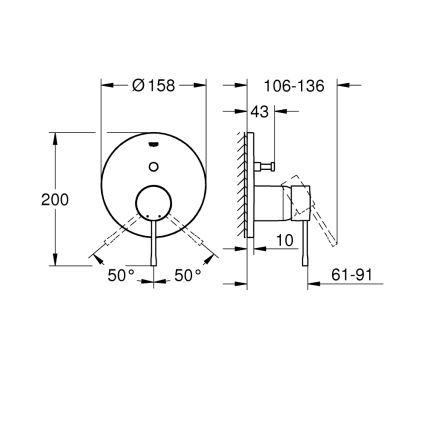 GROHE 24058GL1 - Grifo ESSENCE dorado
