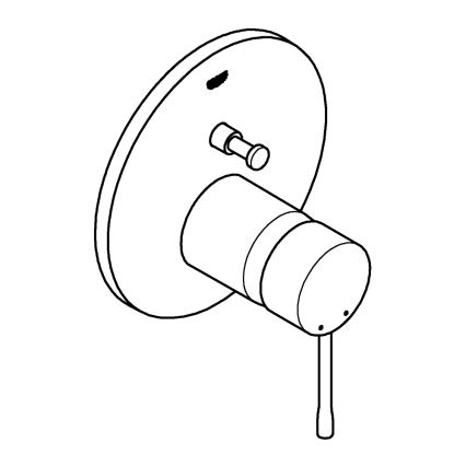 GROHE 24058GN1 - Grifo ESSENCE acabado dorado
