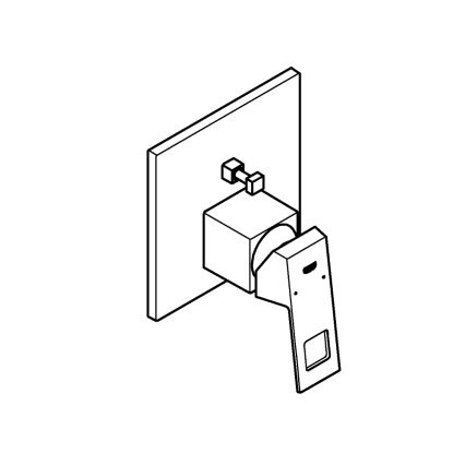 GROHE 24062000 - Grifo EUROCUBE cromo brillante