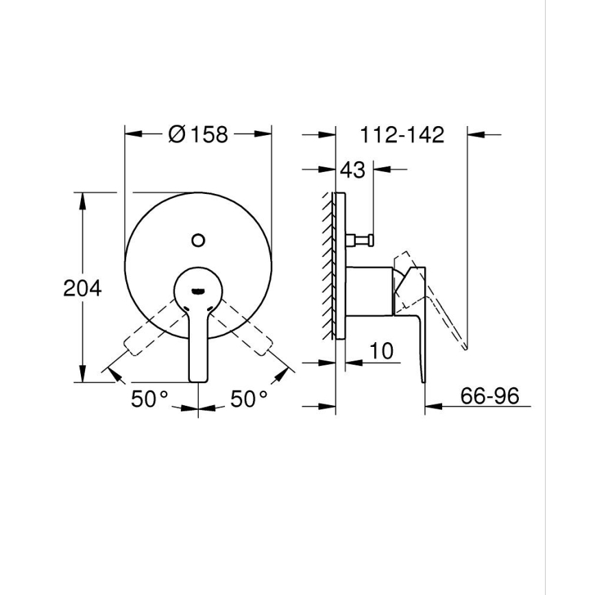GROHE 24064001 - Grifo LINEARE cromo brillante