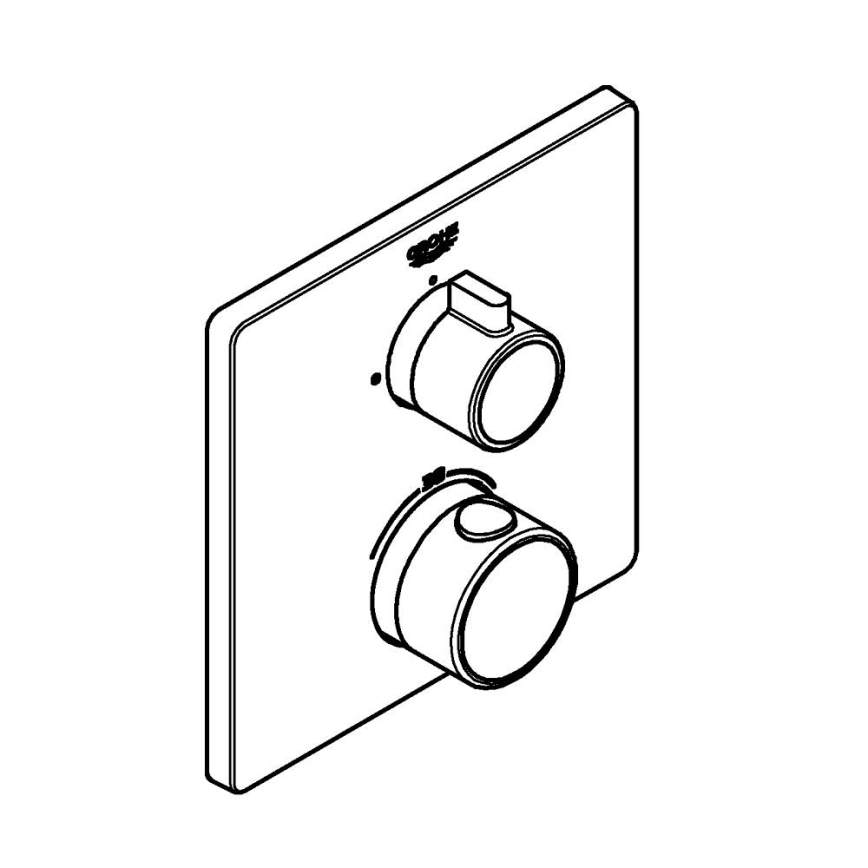 GROHE 24078000 - Mezclador termostático de ducha GROHTHERM, cromo brillante
