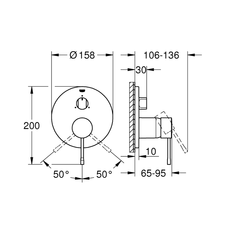 GROHE 24092DC1 - Grifo ESSENCE de acero inoxidable