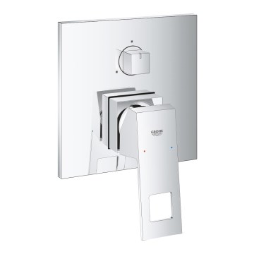 GROHE 24094000 - Grifo EUROCUBE con derivador de 3 vías, acabado cromado brillante