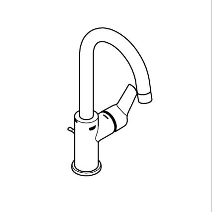 GROHE 24203002 - Grifo monomando para lavabo START, tamaño L, cromado brillante