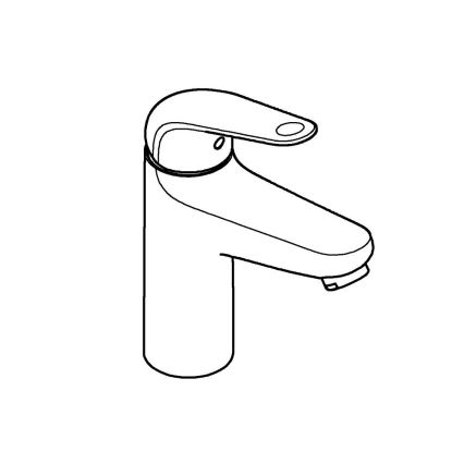GROHE 24326001 - Grifo monomando para lavabo SWIFT DN 15, tamaño M, acabado cromado brillante