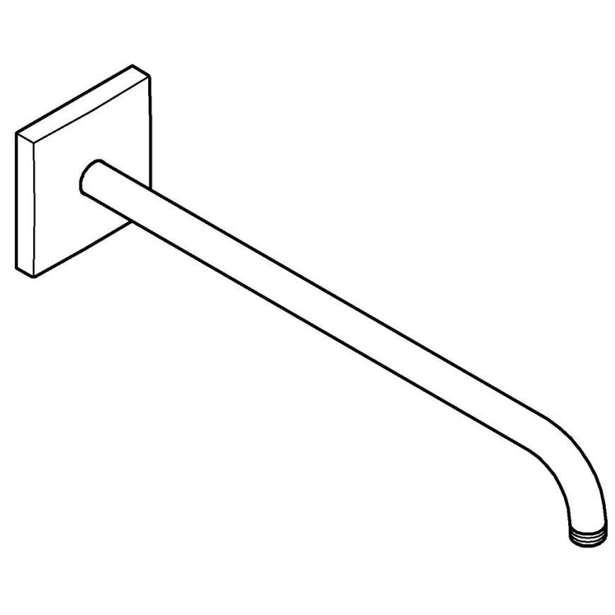 GROHE 26145000 - Brazo de ducha RAINSHOWER de 422 mm, cromo brillante