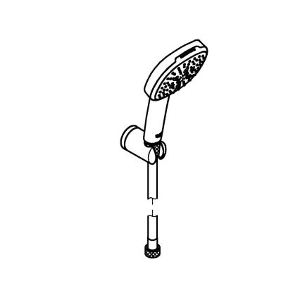 GROHE 26176001 - Set de ducha VITALIO COMFORT 110, 110 mm, cromo brillante