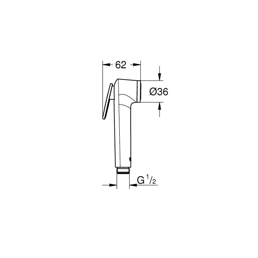 GROHE 26351000 - Alcachofa de ducha VITALIO TRIGGER SPRAY 30 cromo brillante