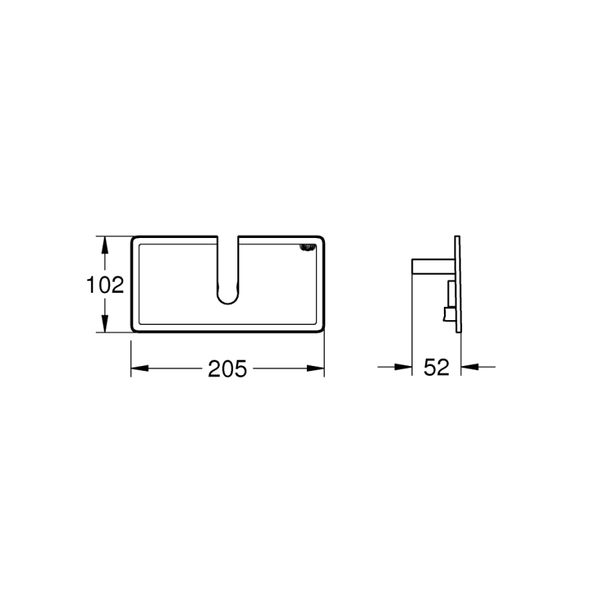 GROHE 26362LN1 - Repisa EUPHORIA 150 mm blanca