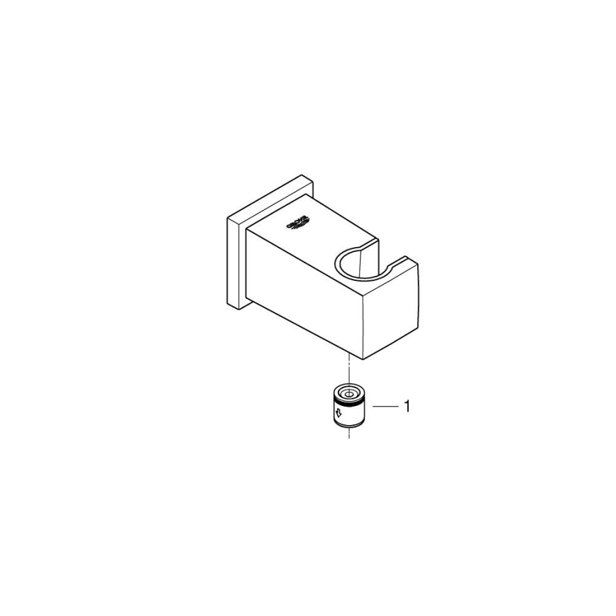 GROHE 26370000 - Codo mural EUPHORIA CUBE DN 15 cromo brillante