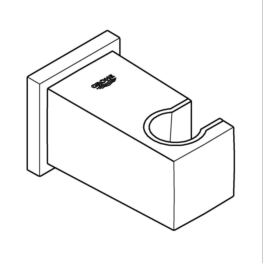 GROHE 26370DC0 - Codo mural EUPHORIA CUBE DN 15 acero inoxidable