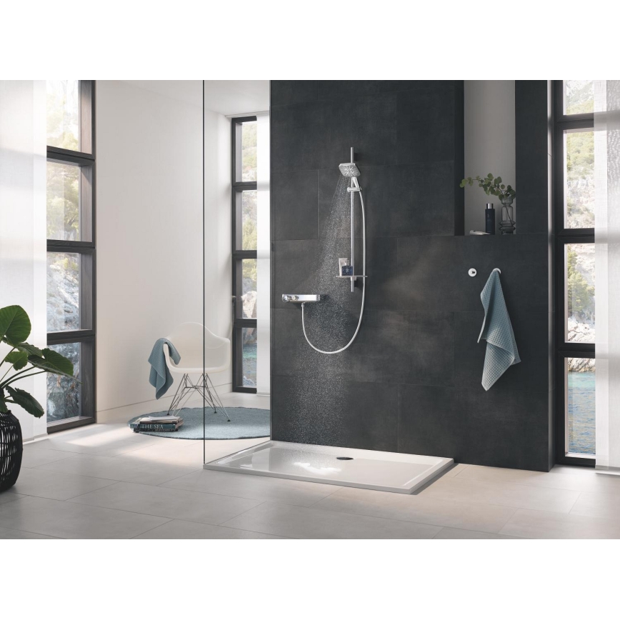 GROHE 26550000 - Ducha de mano RAINSHOWER SMARTACTIVE 130 CUBE cromado brillante