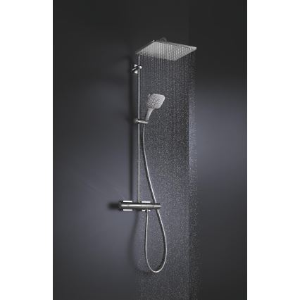 GROHE 26568000 - Cabezal de ducha RAINSHOWER MONO 310 CUBE 310 × 310 mm cromado