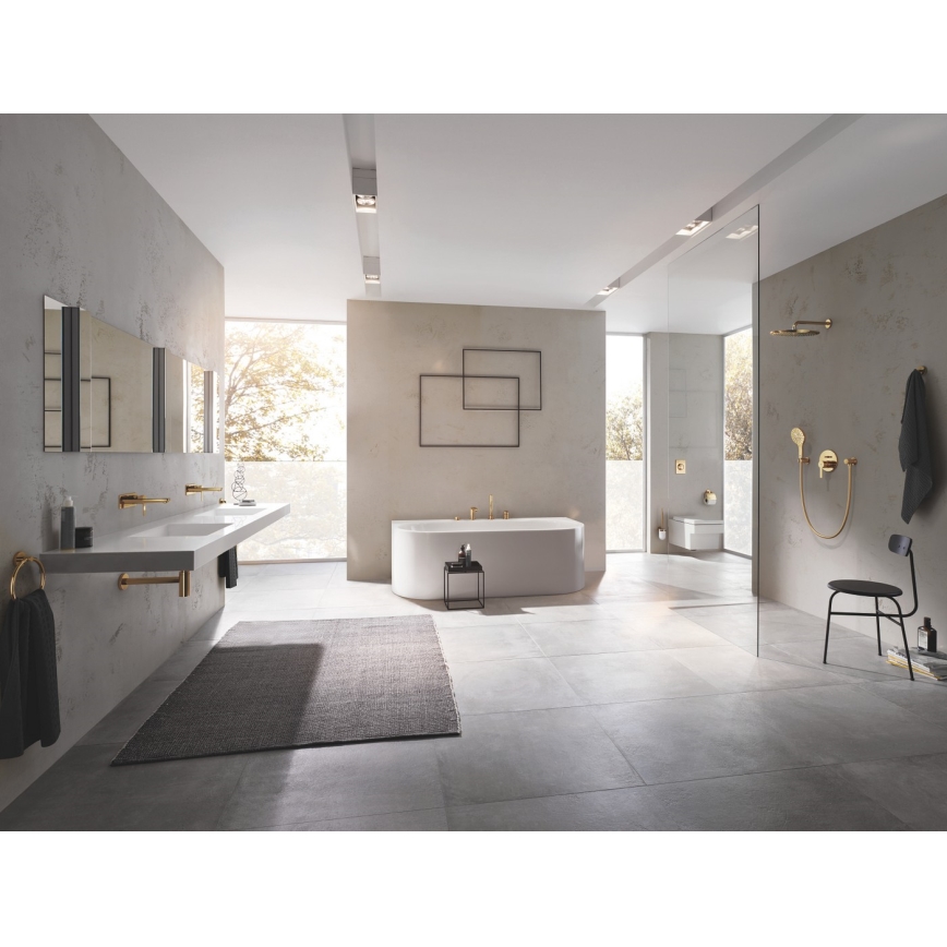 GROHE 26574GL0 - Ducha de mano RAINSHOWER SMARTACTIVE de 130 mm, acabado dorado