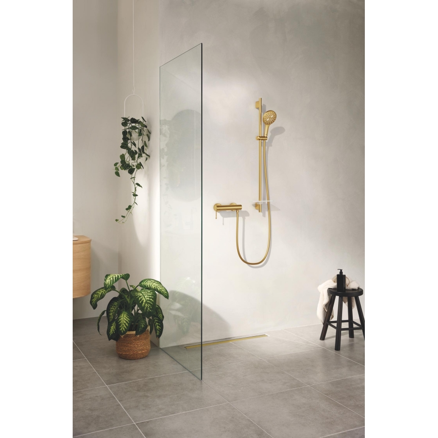 GROHE 26574GN0 - Ducha de mano RAINSHOWER SMARTACTIVE 130, acabado en oro cepillado
