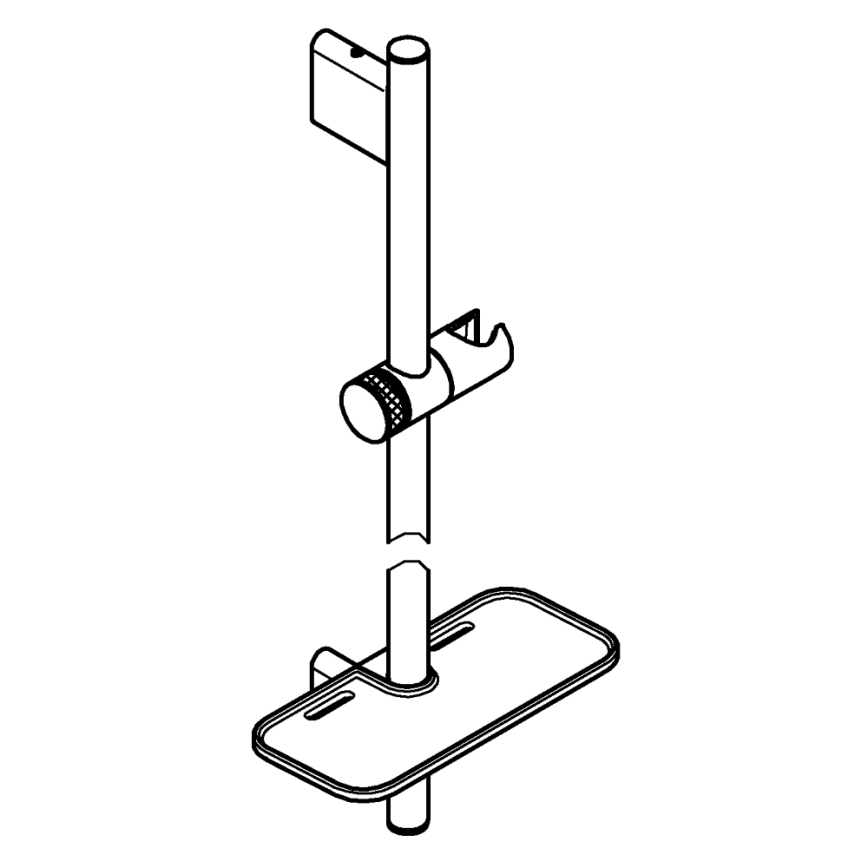 GROHE 26603DC0 - Barra de ducha RAINSHOWER SMARTACTIVE 900 mm en acero inoxidable