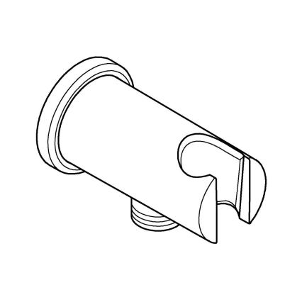 GROHE 26658000 - Conexión mural con soporte de ducha integrado Ø 48 mm cromado