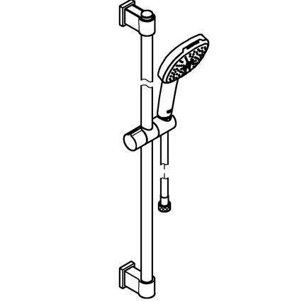 GROHE 269302431 - Set de ducha VITALIO COMFORT 110, 900 mm, negro