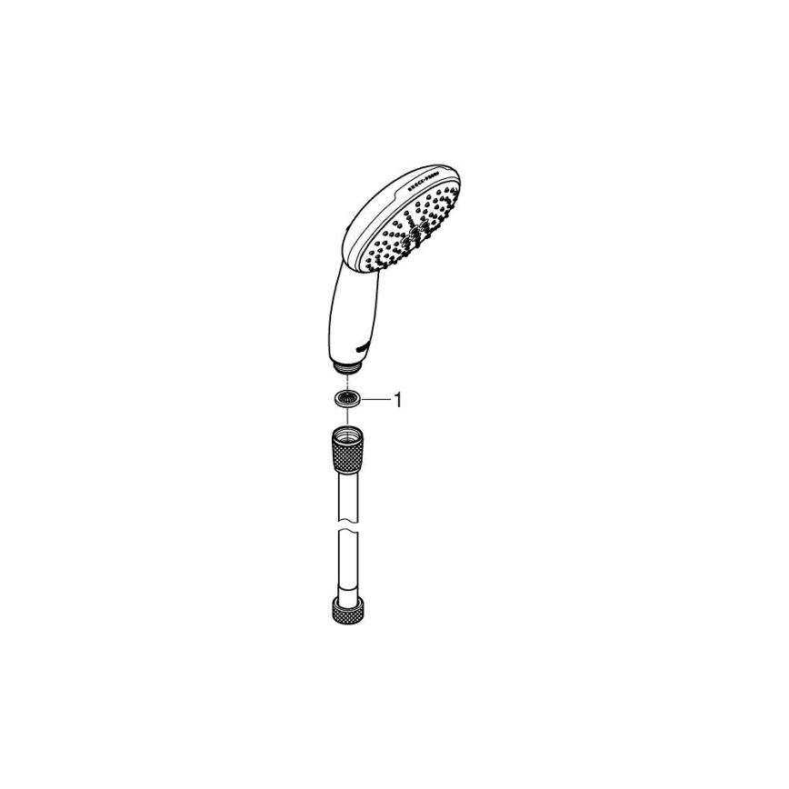 GROHE 2696010E - Ducha de mano VITALIO START 110, 110 mm, cromado brillante