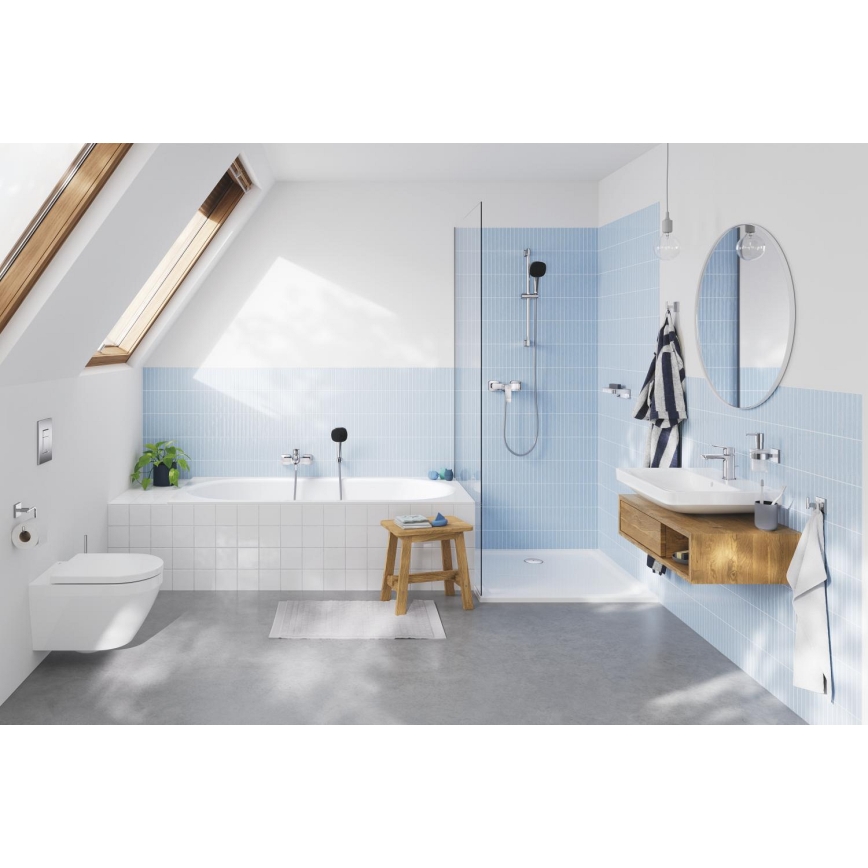 GROHE 26961001 - Barra de ducha VITALIO UNIVERSAL de 900 mm, cromo brillante