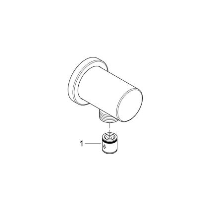 GROHE 27057AL0 - Codo mural RAINSHOWER DN 15 grafito