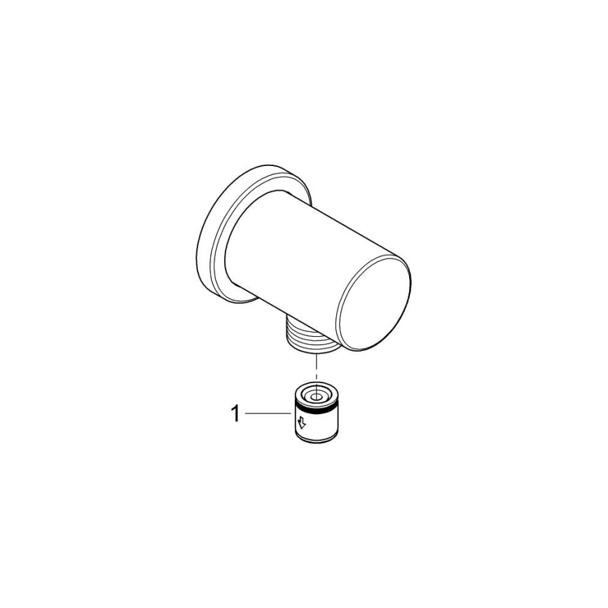 GROHE 27057GL0 - Codo de pared RAINSHOWER dorado