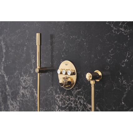 GROHE 27057GL0 - Codo de pared RAINSHOWER dorado