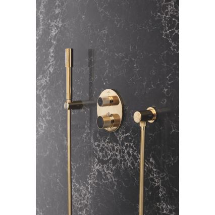 GROHE 27057GL0 - Codo de pared RAINSHOWER dorado