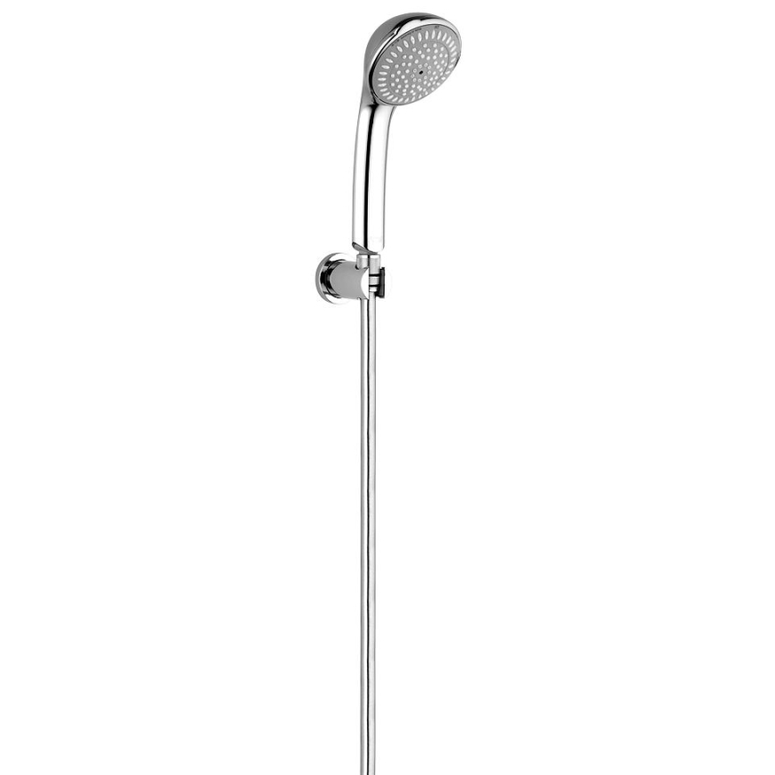 GROHE 27074000 - Soporte mural para ducha RAINSHOWER con roseta redonda, acabado cromado brillante