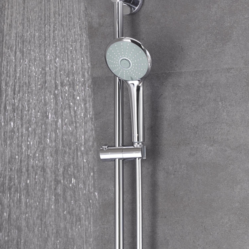 GROHE 27221000 - Ducha de mano TEMPESTA COSMOPOLITAN 100, 3 modos de chorro, acabado cromado brillante