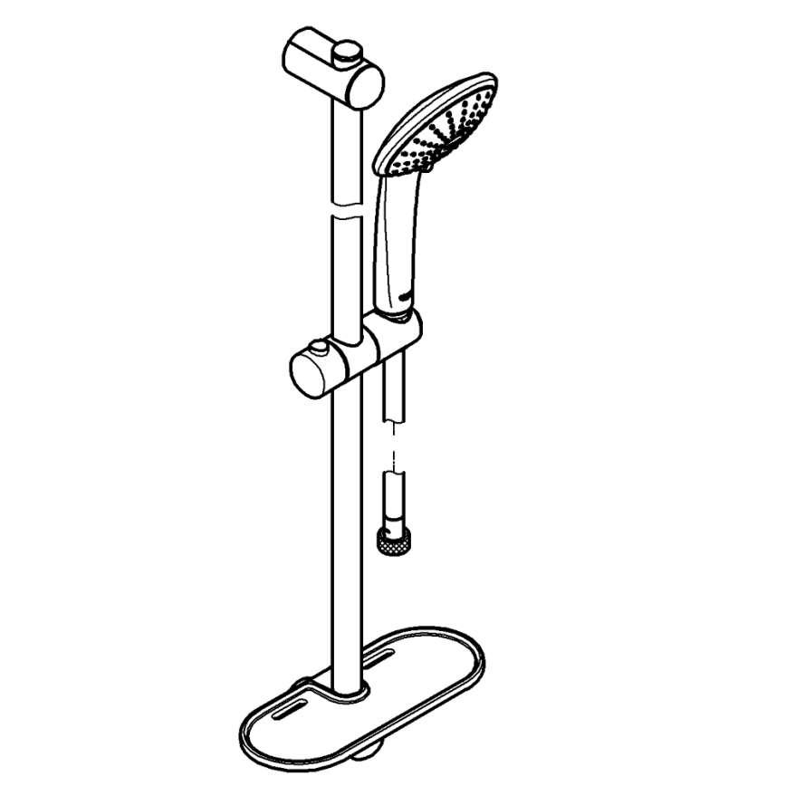 GROHE 27231001 - Conjunto de ducha EUPHORIA 600 mm cromo brillante
