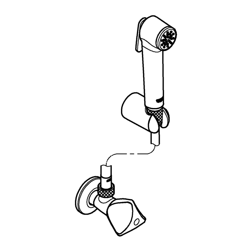GROHE 27514001 - Ducha manual para bidé TEMPESTA-F TRIGGER SPRAY 30 36 mm cromado