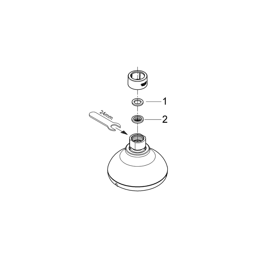 GROHE 27606001 - Cabezal de ducha NEW TEMPESTA 100 100 mm cromo brillante