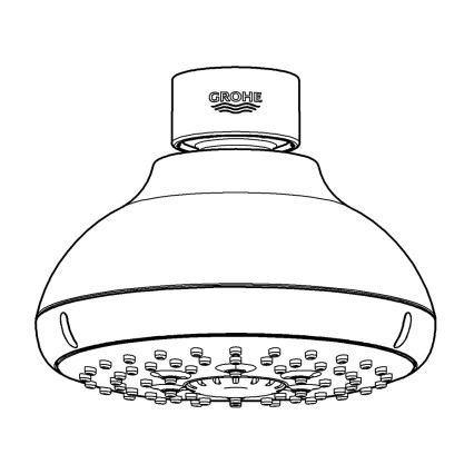 GROHE 27606001 - Cabezal de ducha NEW TEMPESTA 100 100 mm cromo brillante