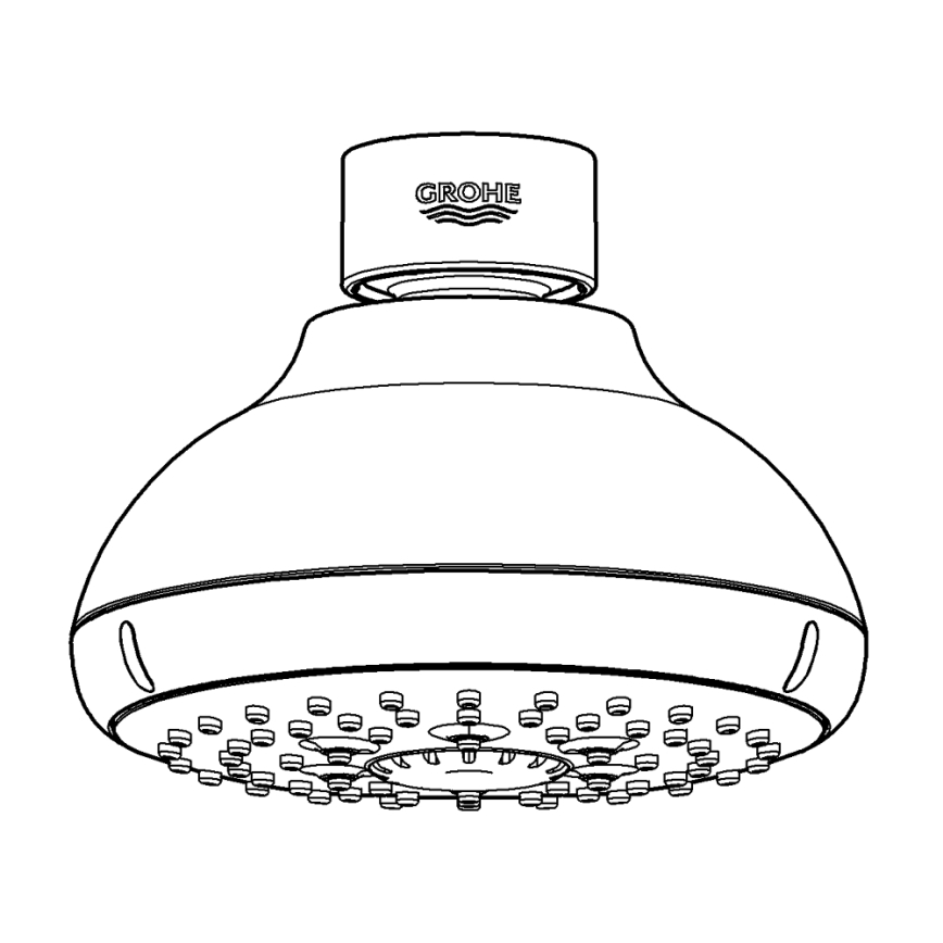 GROHE 27606001 - Cabezal de ducha NEW TEMPESTA 100 100 mm cromo brillante