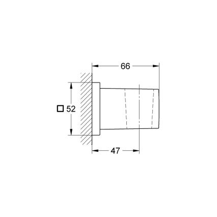 GROHE 27693000 - Soporte mural para ducha EUPHORIA CUBE en cromo brillante