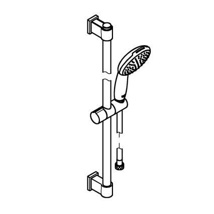 GROHE 27942001 - Conjunto de ducha VITALIO START 110 600 mm cromo brillante
