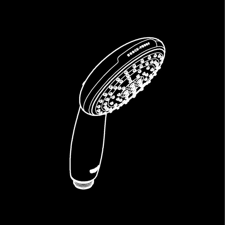 GROHE 279462431 - Ducha de mano VITALIO START 110, 110 mm, acabado negro