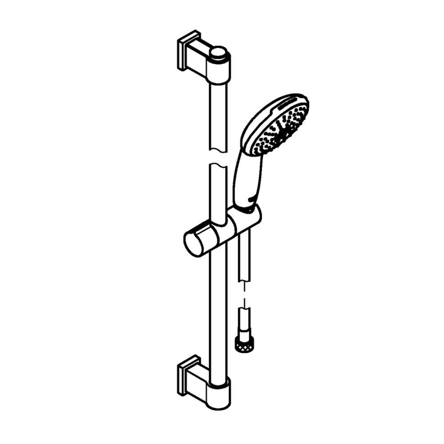 GROHE 2794810E - Set de ducha VITALIO START 110 600 mm cromo brillante
