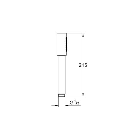 GROHE 28034000 - Ducha de mano SENA, cromo brillante