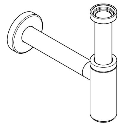 GROHE 28912DC0 - Sifón DN 32 de acero inoxidable