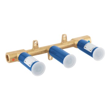GROHE 29025002 - Cuerpo empotrado universal para grifo de lavabo de tres orificios, latón