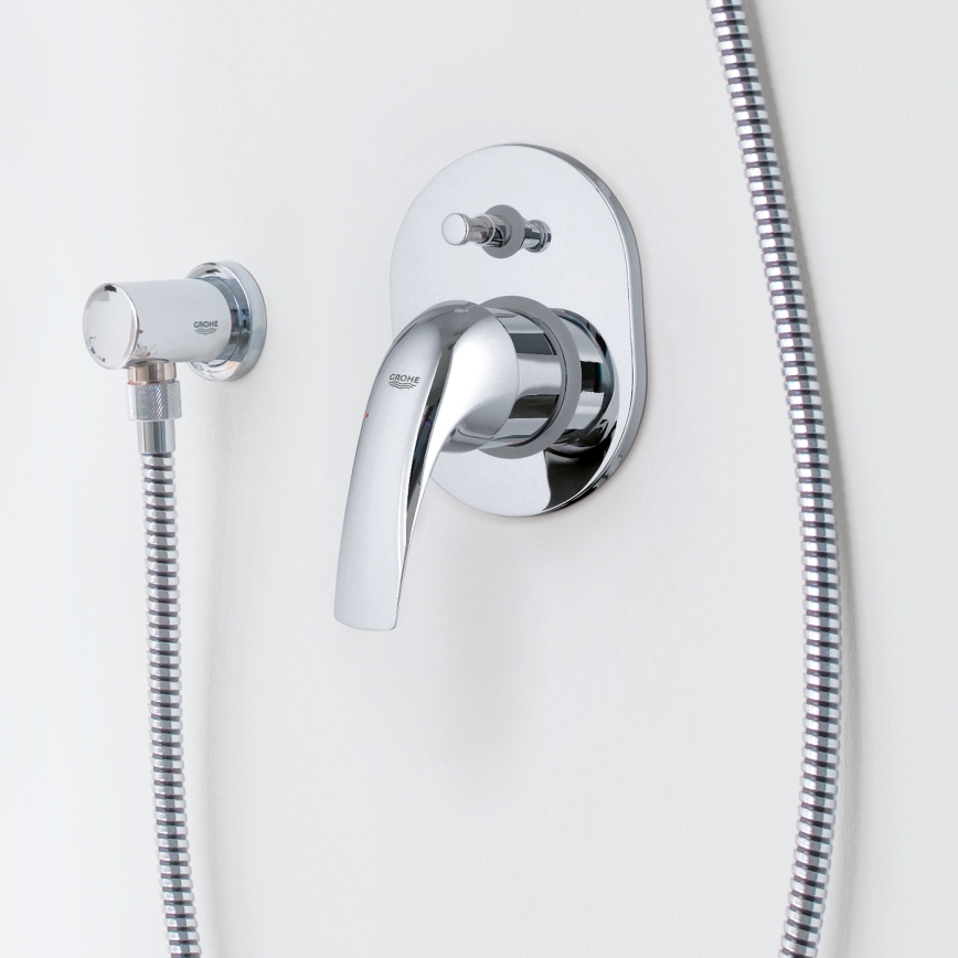 GROHE 29043000 - Grifo para bañera EUROCUBE en cromo brillante